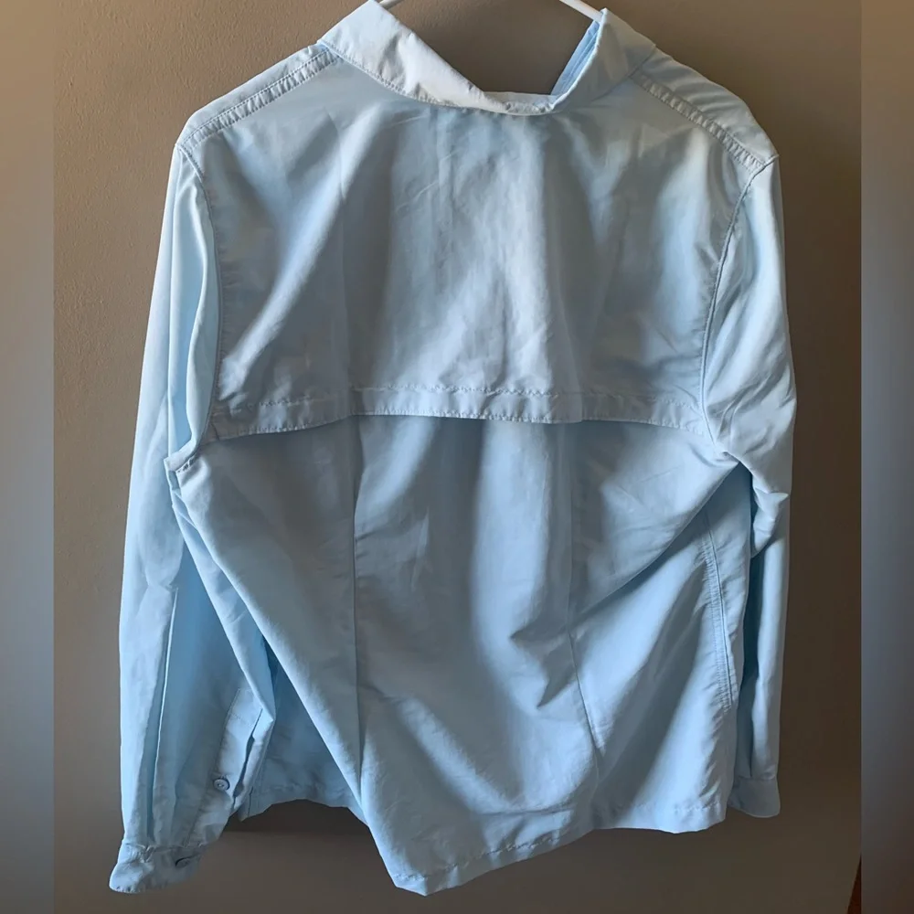 L.L. Bean Women's Tropicwear Shirt, Long-Sleeve Button Up Top - Picture 7 of 10